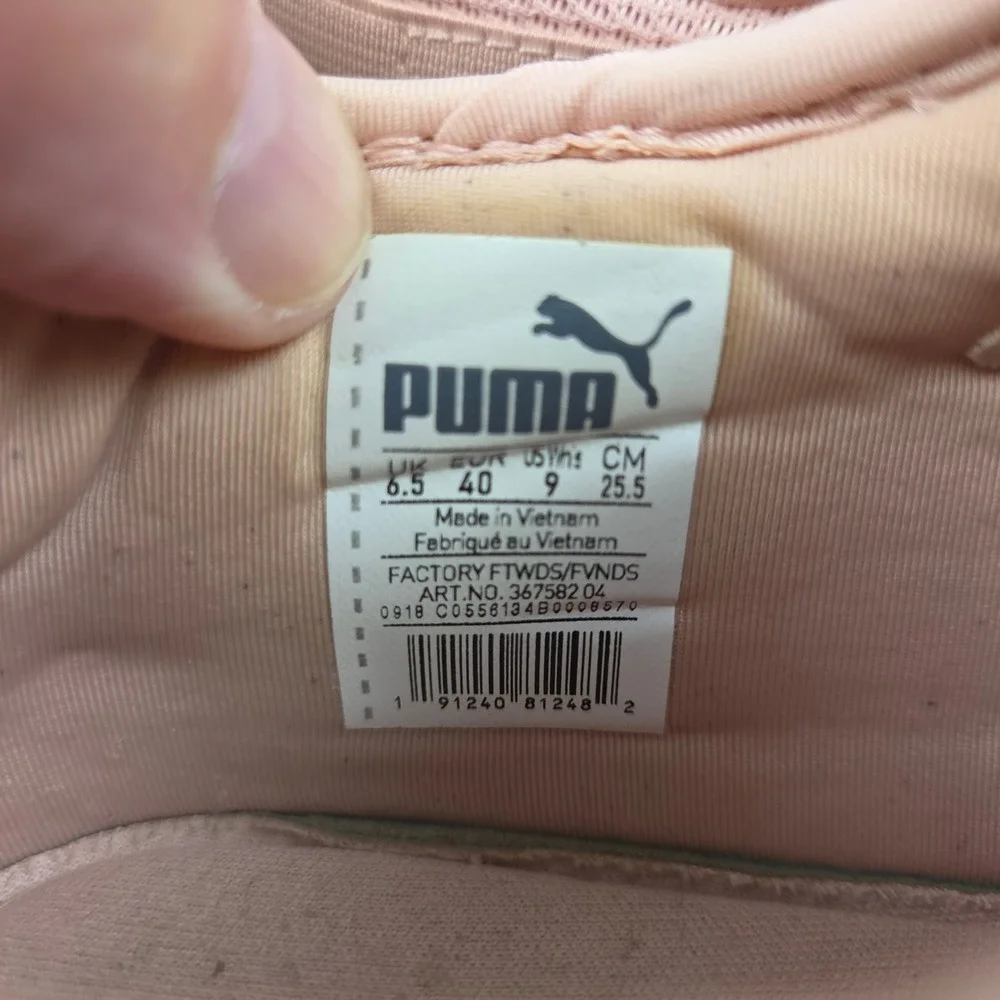 Puma Pacer Next Cage Womens Peach Pink Running Shoes 367582-04 Size 9